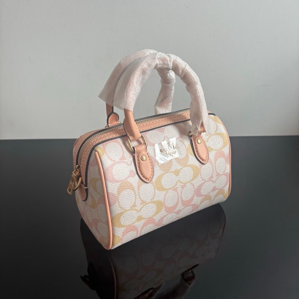 Coach Peach Sorbet Ombré Mini Satchel - Picture 5 of 9
